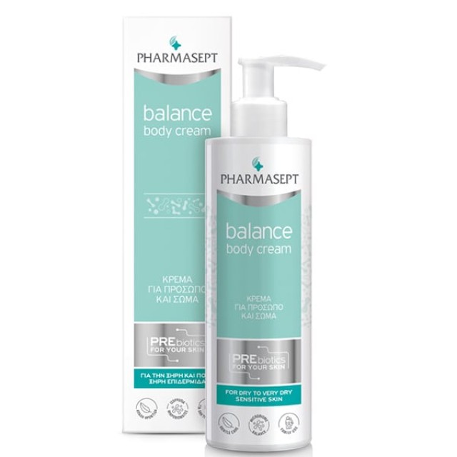 Pharmasept Balance Body Cream Ενυδατική Κρέμα Kαθημερινής Xρήσης για Ξηρές & Ευαίσθητες Επιδερμίδες, 250ml