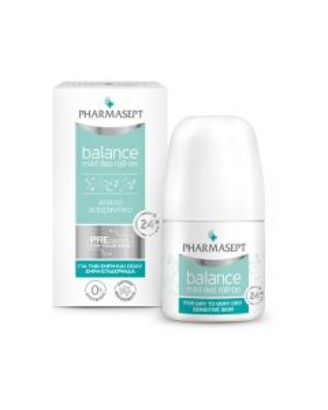 Pharmasept Balance Mild Deo Roll-On Απαλό Αποσμητικό για Ευαίσθητες Επιδερμίδες, 50ml