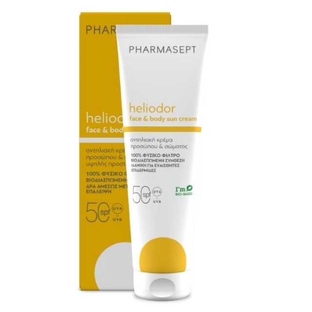 Pharmasept Heliodor Face & Body Sun Cream SPF50 Αντηλιακή Κρέμα Προσώπου & Σώματος 150ml