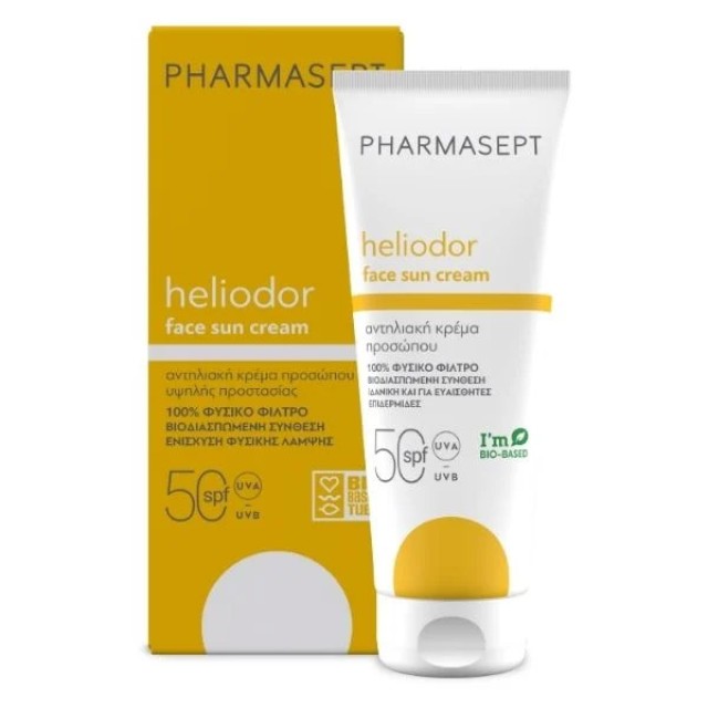 Pharmasept Heliodor Face Sun Cream SPF50 Αντηλιακό Προσώπου, Ντεκολτέ & Χεριών 50ml