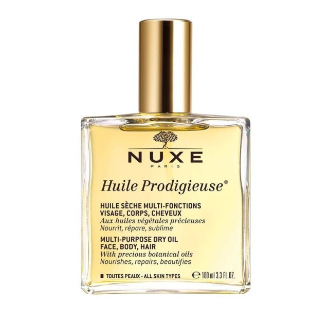 Nuxe Huile Prodigieuse, Ξηρό Ενυδατικό Λάδι για Πρόσωπο, Σώμα & Μαλλιά, 100ml