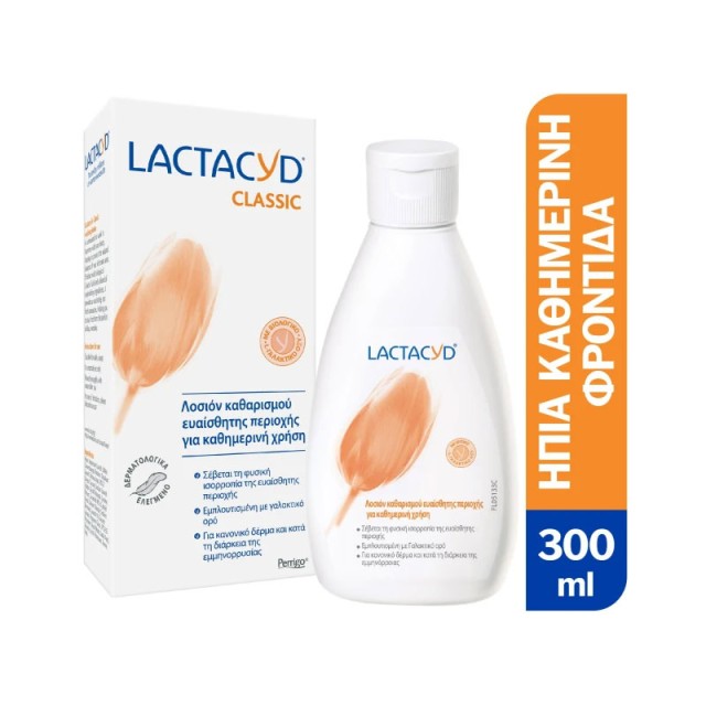 Lactacyd Intimate Washing Lotion Καθημερινή Προστασία & Φροντίδα για την Ευαίσθητη Περιοχή 300ml