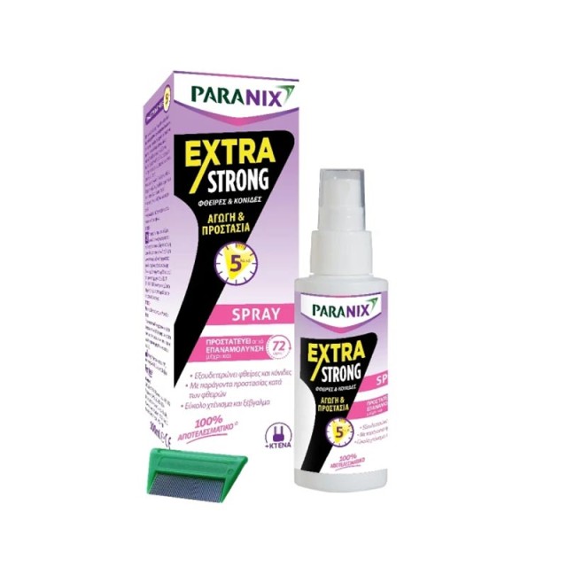 Paranix Extra Strong Spray Αντιφθειρικό Σπρέι - Αγωγή & Προστασία σε 5 Λεπτά 100ml