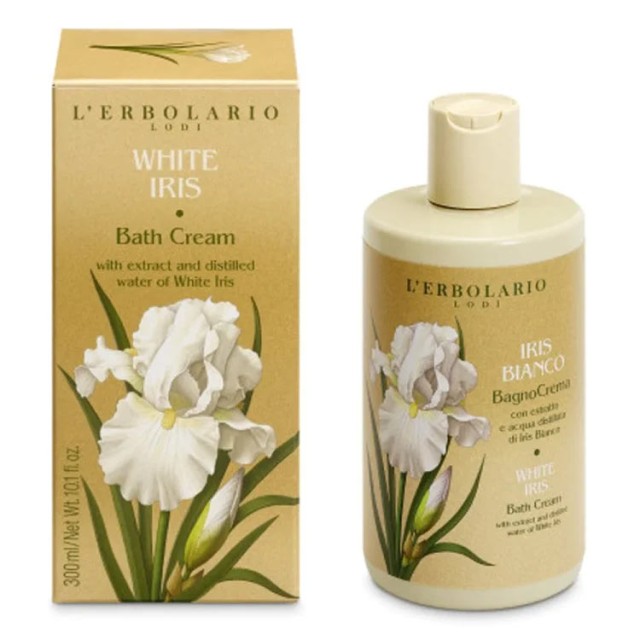L’Erbolario Iris Bianco Bath Cream 300ml