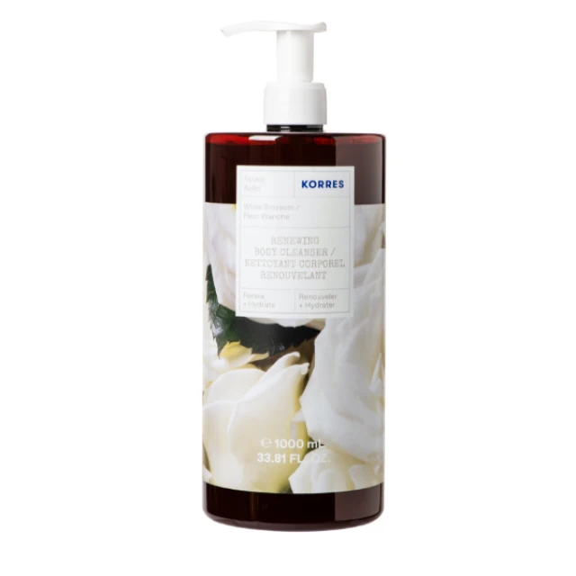 KORRES WHITE BLOSSOM.BODY.CLEANS. 1LT WRAP