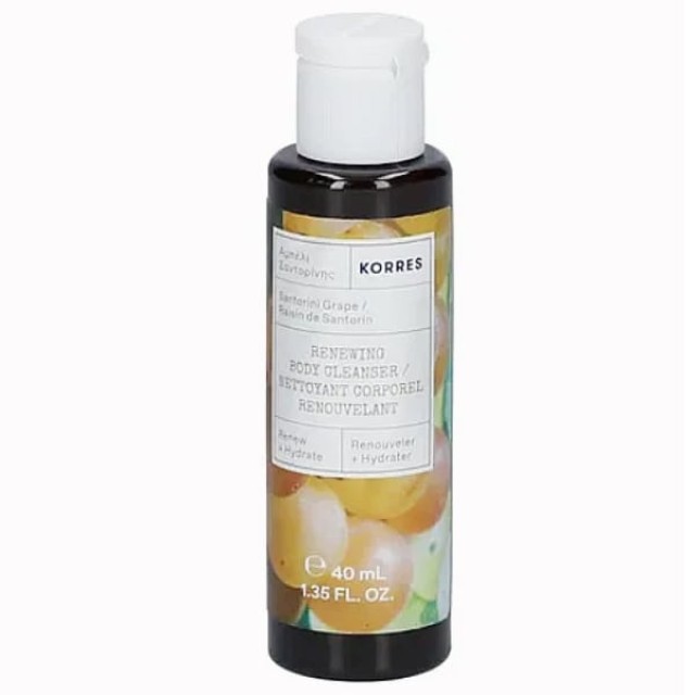 Korres Shower Gel Santorini Grape Αφρόλουτρο Αμπέλι Σαντορίνης, 40ml