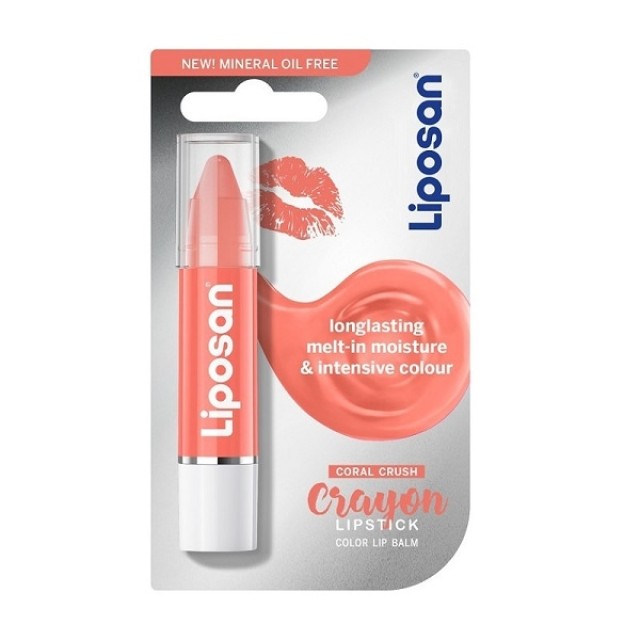 Liposan Crayon Lipstick Coral Crush 3gr