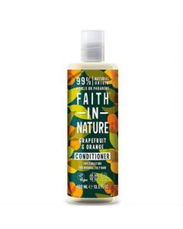 Faith In Nature Μαλακτική Κρέμα Μαλλιών με Γκρειπφρουτ & Πορτοκάλι 400ml