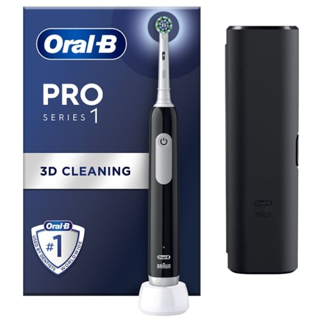 Oral B Pro1 Black Θήκη Ταξ Box 1x1