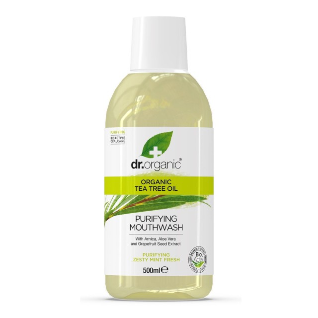 Dr. Organic Tea Tree Mouthwash 500ml