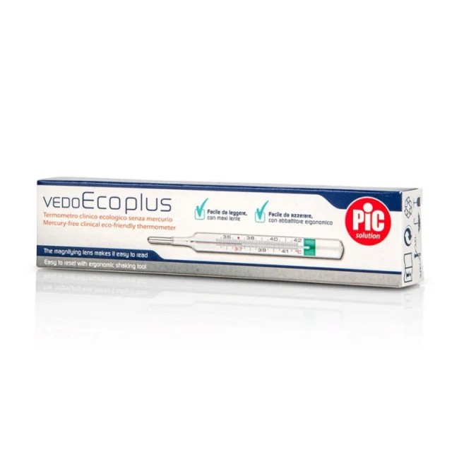 Pic Solution Vedoecoplus Θερμόμετρο Οικολογικό Με Μεγεθυντικό Φακό 1τμχ