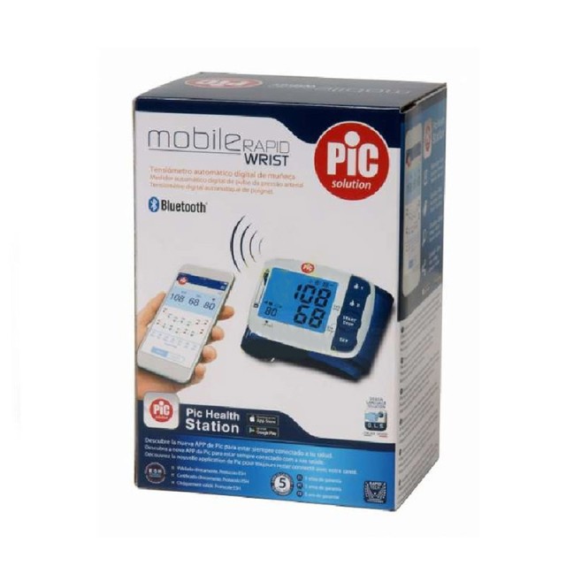 Pic Solution Mobile Rapid Wrist Ψηφιακό Πιεσόμετρο Καρπού, 1τεμ