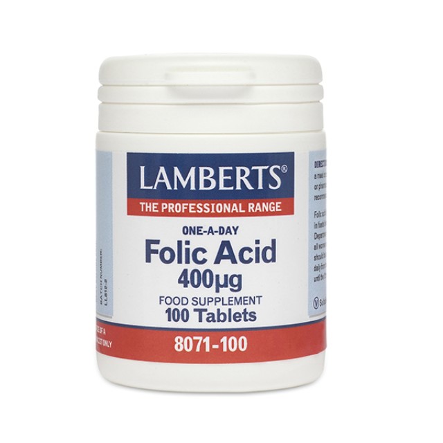 Lamberts Folic Acid 400 mg 100tabs