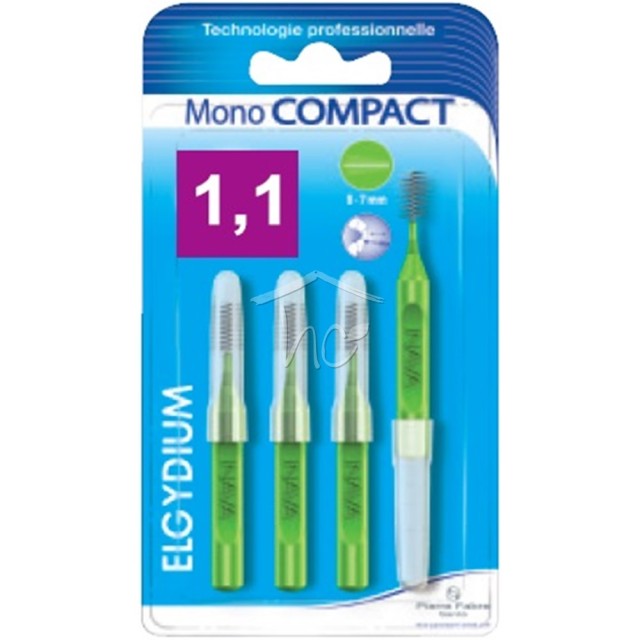 Elgydium Monocompact Green 1,1 Μεσοδόντια βουρτσάκια πράσινα 1,1