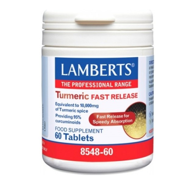 Lamberts Turmeric Fast Release 200mg- 60 ταμπλέτες