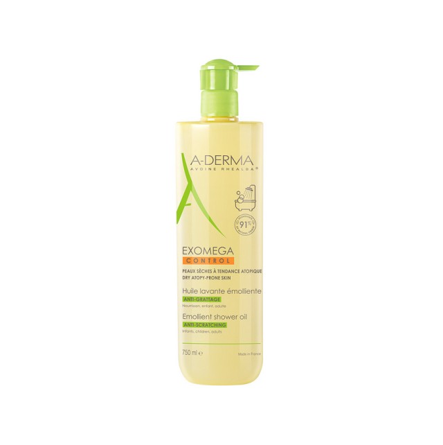 A-Derma Exomega Control Emollient Shower Oil Anti-Scratching 750ml