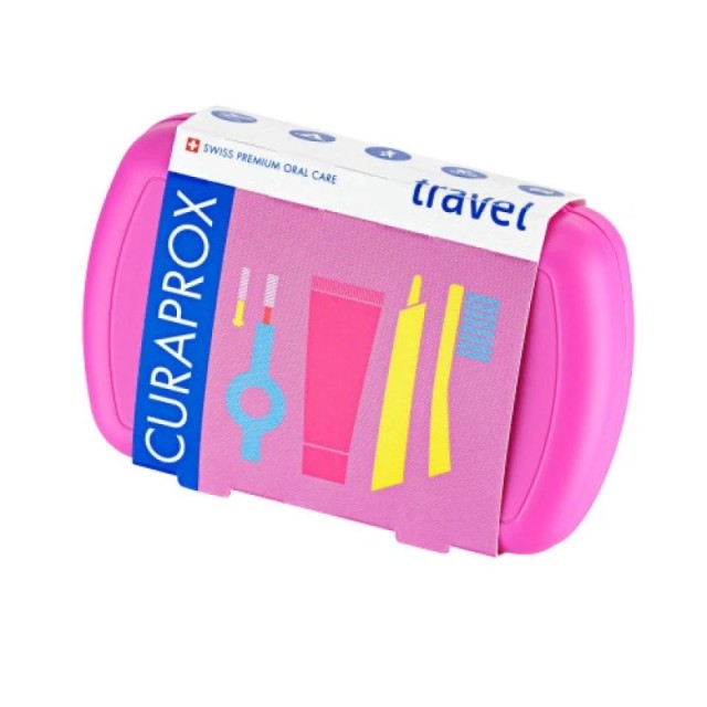 Curaprox Travel Set Ροζ Οδοντόκρεμα - Μεσοδόντια Βουρτσάκια - Be You 10ml