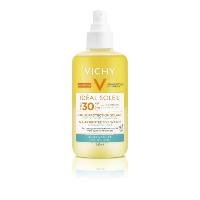 Vichy Ideal Soleil Hydrating SPF30 Protective Solar Water (200ml) - Αντηλιακό Νερο Ενυδάτωσης για πρόσωπο και σώμα