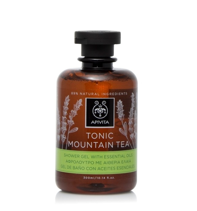 Apivita Tonic Mountain Tea Αφρόλουτρο με Πράσινο Τσάι 250ml