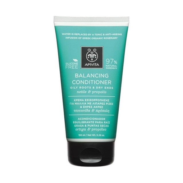 Apivita Balancing Conditioner Nettle & Propolis for Oily Roots & Dry Ends 150ml