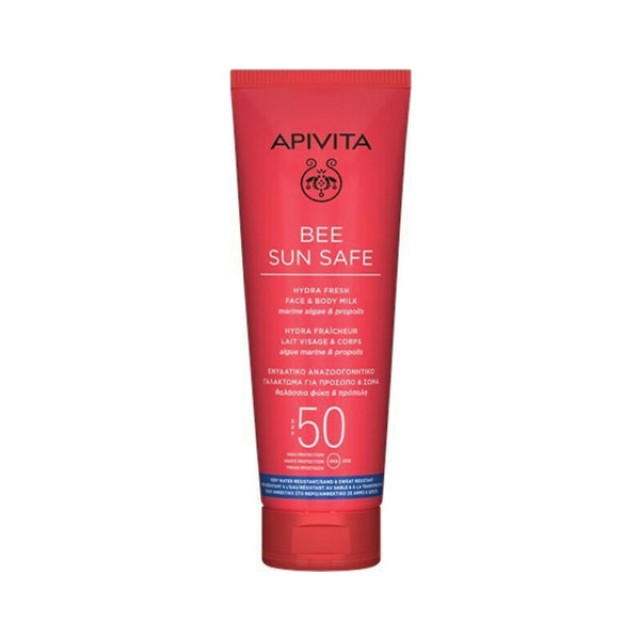 Apivita bee sun safe hydra fresh face & body milk spf50 200ml