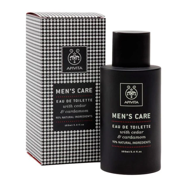 Apivita Men?s Care Eau De Toilette With Cedar & Cardamom 100ml