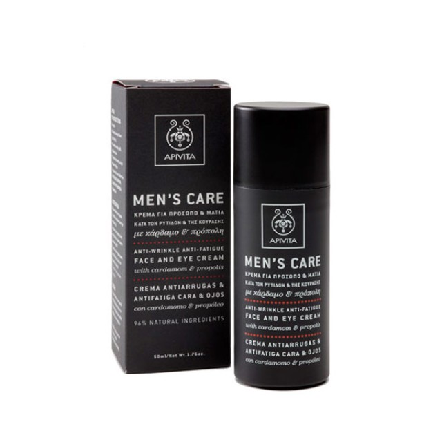 Apivita Men?s Care Anti-wrinkle Face & Eye Cream with cardamon & propolis 50ml