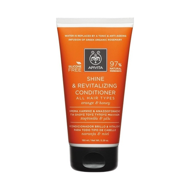 Apivita Shine & Revitalizing Conditioner Orange & Honey for All Hair Types 150ml