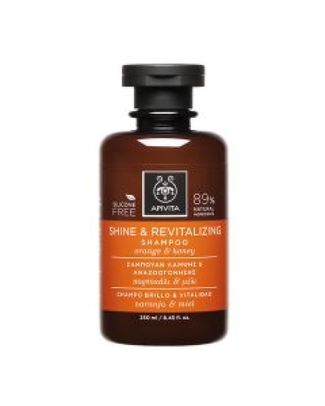Apivita Shine & Revitalizing Shampoo Orange & Honey 250ml