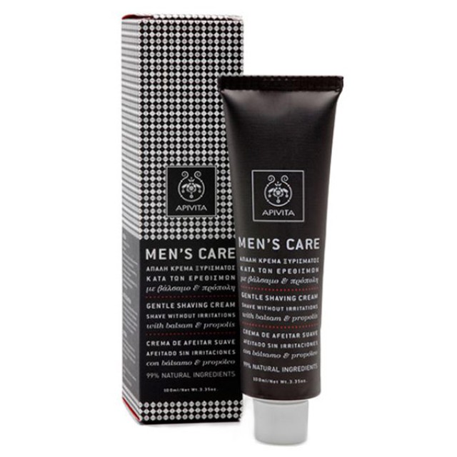 Apivita Men?s Care Gentle Shaving Cream With Balsam & Propolis 100ml