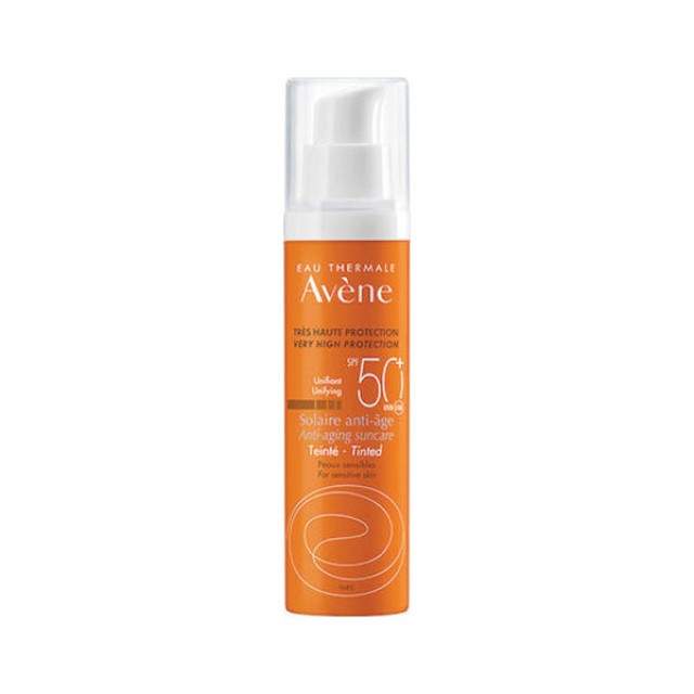 Avene Solaire Anti-Age Tinted SPF50+ 50ml - Αντιηλιακή Κρέμα Προσώπου Με Χρώμα