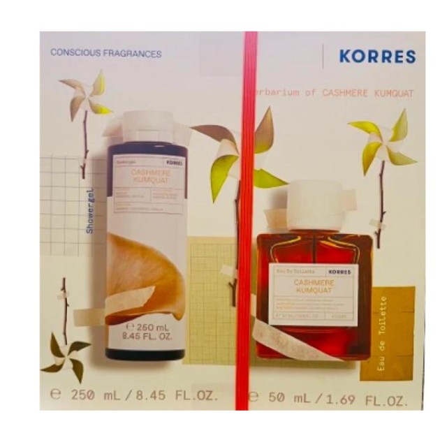 KORRES SET CASH KUMQUAT EDT 50ML & SGEL 250ML