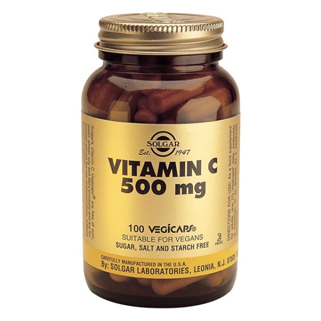 Solgar Vitamin C 500mg 100 Φυτικές Κάψουλες