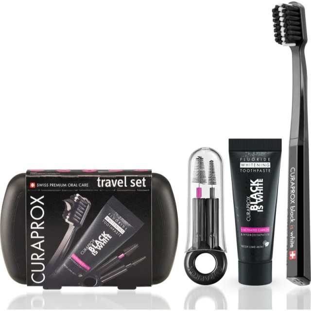Curaprox Travel Set Black Is White