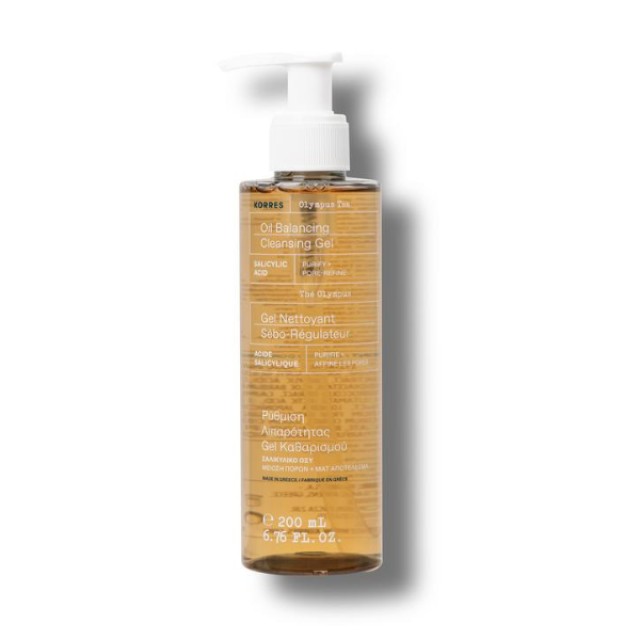 KORRES OLYM TEA PORE REFIN CLNS GEL 200ML