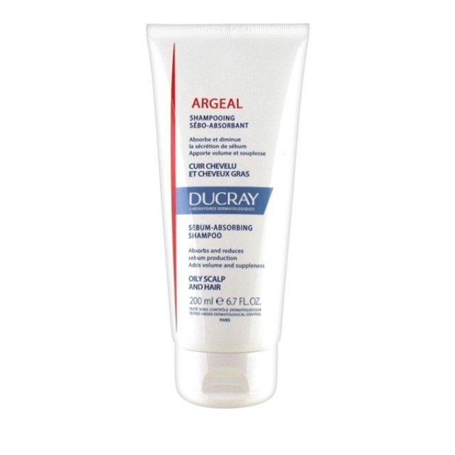 Ducray Argeal Sebum-absorbing Treatment Shampoo, 200 ml