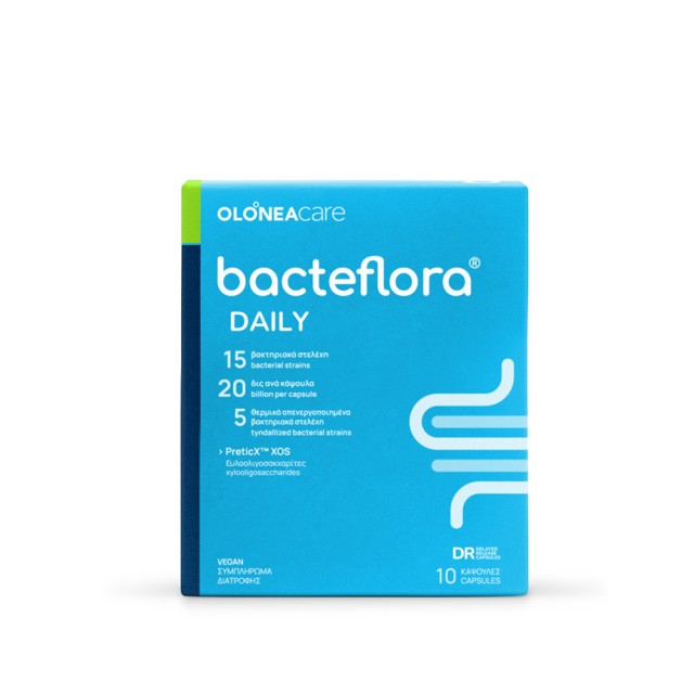 Olonea BacteFlora Daily Προβιοτικό & Πρεβιοτικό Συμπλήρωμα Διατροφής 10vcaps