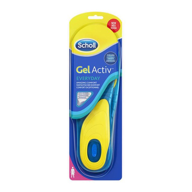 Scholl GelActiv Everyday Γυναικείοι Ανατομικοί Πάτοι (37-42) 2τμχ