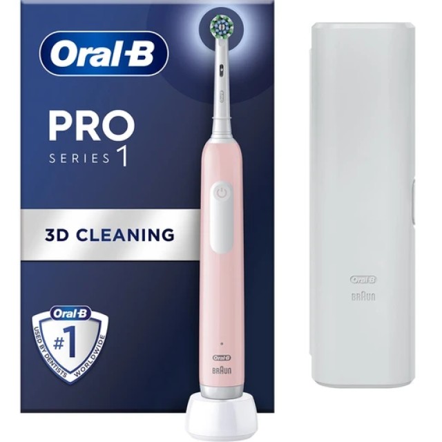 ORAL B PRO1 PINK ΘΗΚΗ ΤΑΞ BOX 1X1