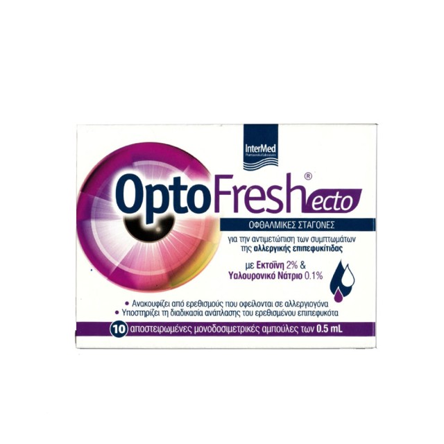 Intermed Optofresh Ecto Eye Drops Οφθαλμικές Σταγόνες Κατά Της Επιπεφυκίτιδας