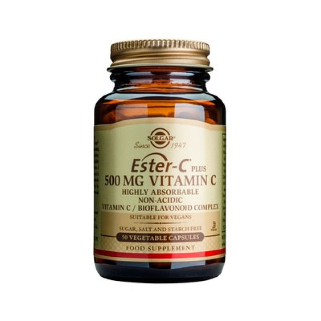 Solgar Ester-C Plus Vitamin C 500mg 50 φυτικές κάψουλες