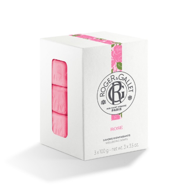 Roger & Gallet Ladies Rose Wellbeing Soap Coffret