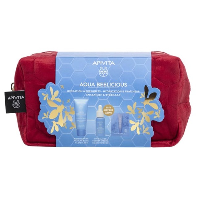 APIVITA AQUA BEELICIOUS CREAM RICH-MINI SERUM&EYE