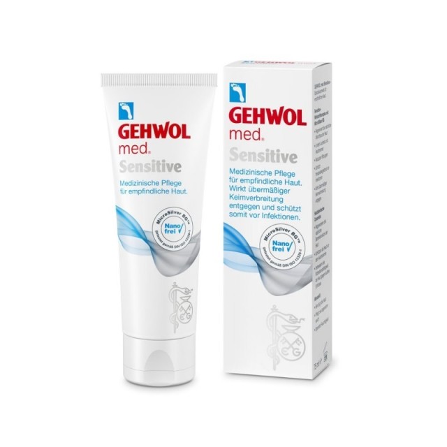 Gehwol med Sensitive Κρέμα Ειδικής Φροντίδας για το ευαίσθητο δέρμα των Ποδιών, 75ml