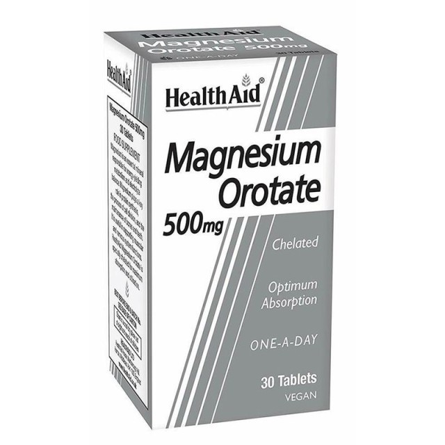 Health Aid Magnesium Orotate 500mg- 30 ταμπλέτες
