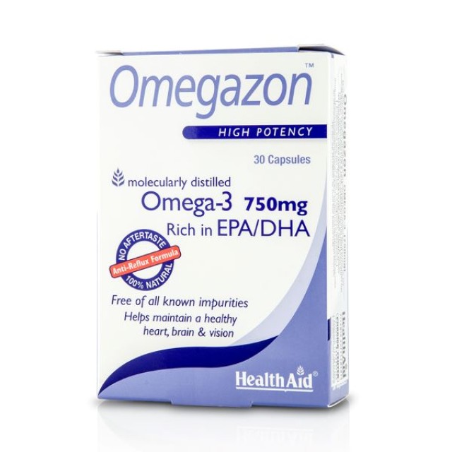Health Aid Omegazon Omega-3 750mg- 30 κάψουλες