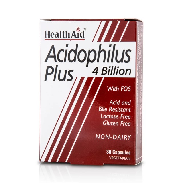 Health Aid ACIDOPHILUS Plus (4 billion), 30 κάψουλες