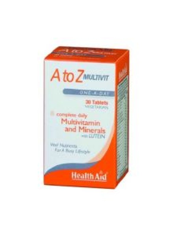 Health Aid A to Z Multivit Lutein 30 tabs