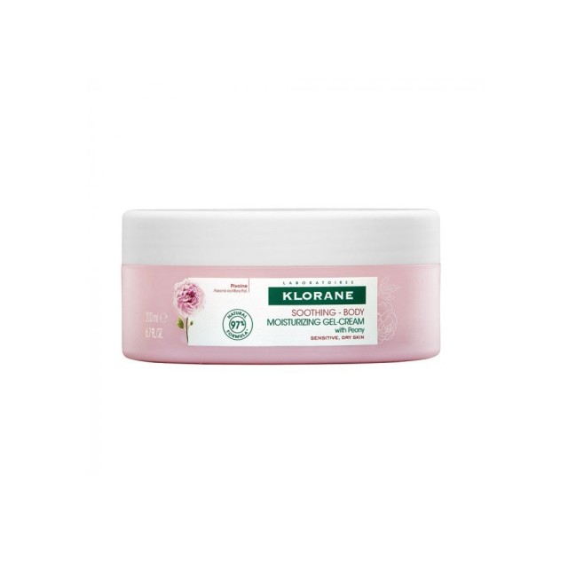 Klorane Peony Soothing Body Moisturizing Gel-Cream- 200ml