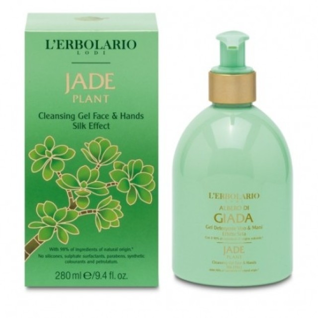  LErbolario Albero Di Giada Gel Detergente Viso & Mani Τζελ Καθαρισμού για Πρόσωπο & Χέρια (Jade) 280ml